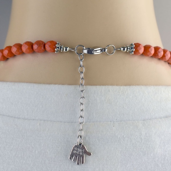 Multi-colored Turquoise Cross Necklace Set - Picture 3 of 4